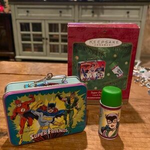 Hallmark Keepsake DC Comics Super Friends Lunch Box and Thermos Set in Box